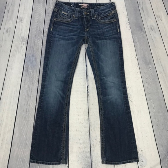 Re Rock For Express Barely Boot Jeans Size 2S - Picture 2 of 7